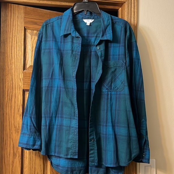 Super Cute Time N Tru Button Down Shirt Size Lg - Picture 3 of 6